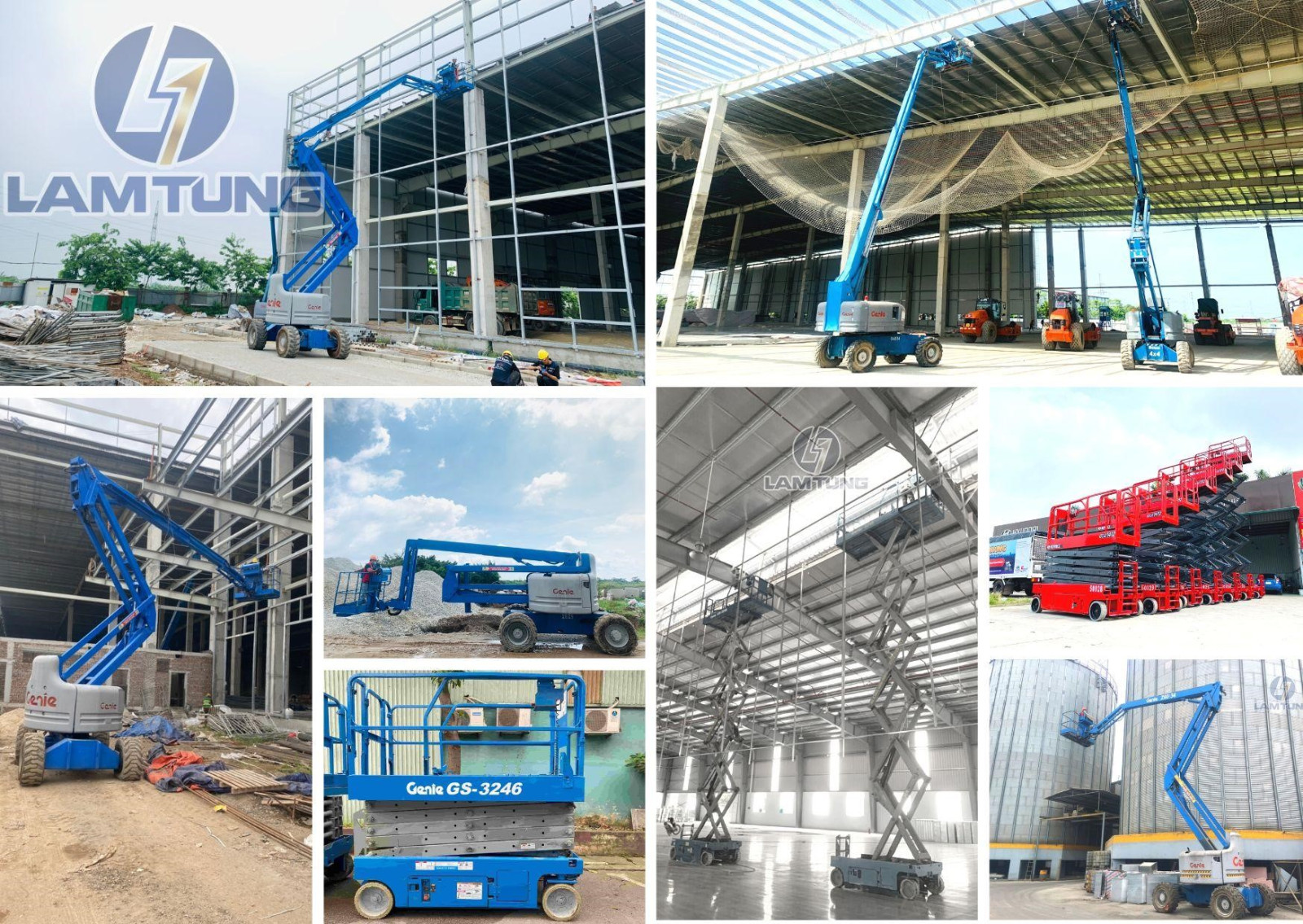 xe nâng người boom lift 