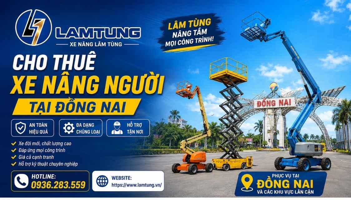 thuê xe nâng người tại đồng nai