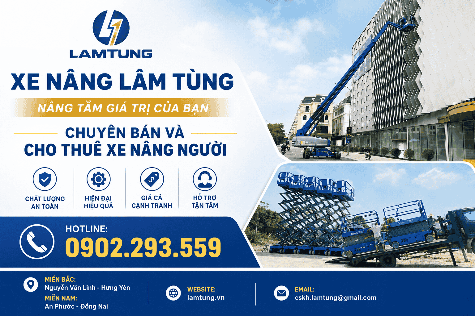 cho thuê xe nâng người