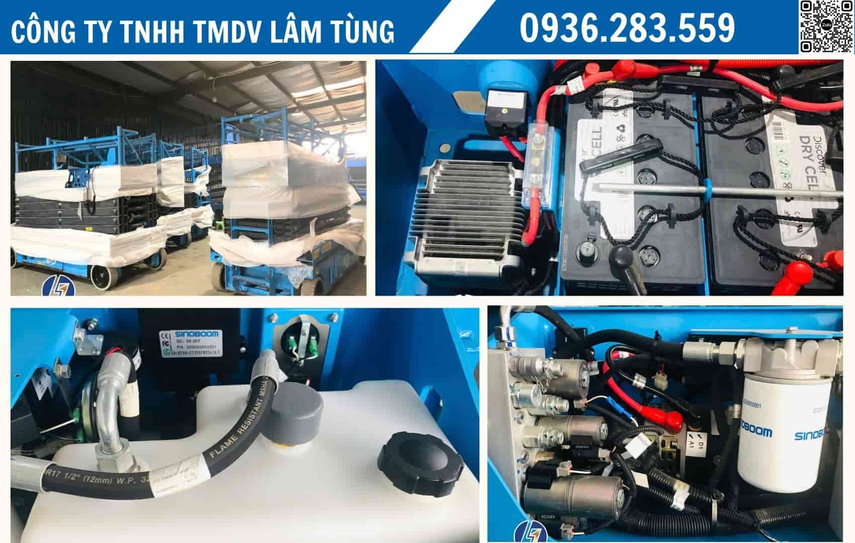 xe nân người 16m làm việc