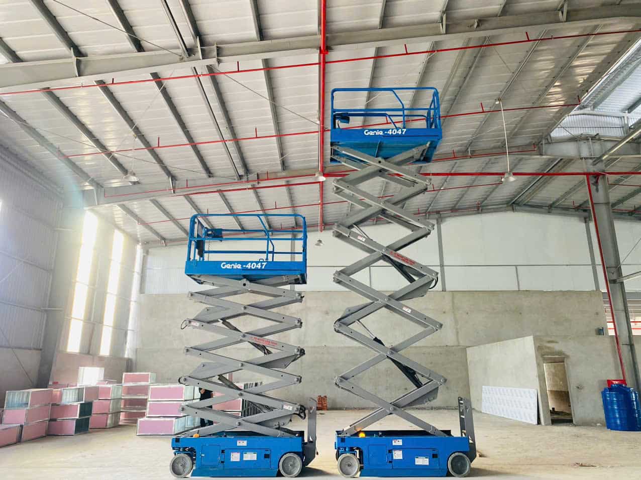 xe nâng người có sợ bị sập không