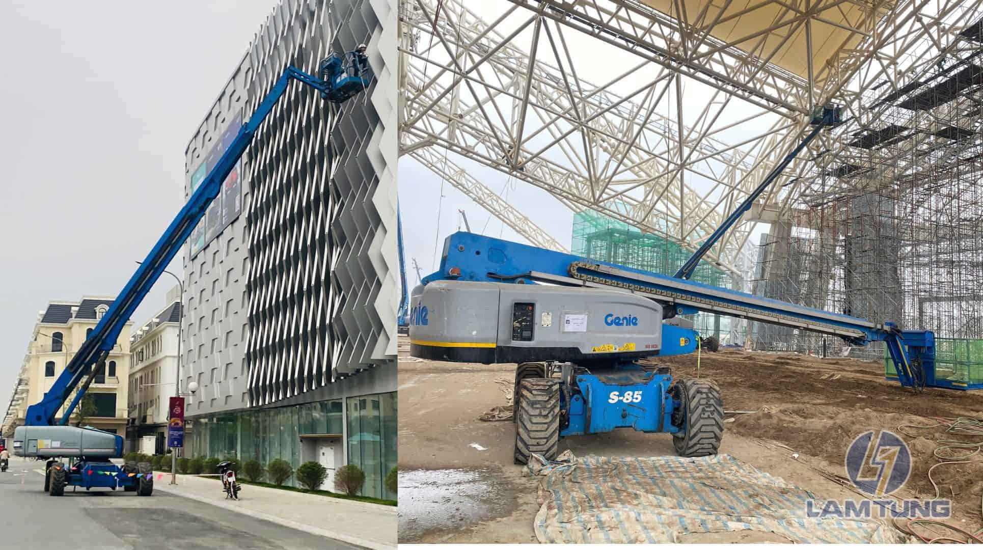 xe nâng người thi công